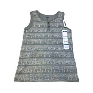 Old Navy Boy's Size 4T Shirt Tank Top Patterned Sleeveless Casual Green New
